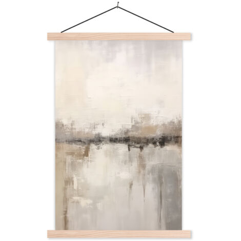 PÓSTER CON MARCO MAGNÉTICO Arte moderno - Abstracto - Beige 40x60