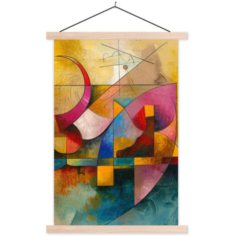 PÓSTER CON MARCO MAGNÉTICO Arte - Abstracto - Moderno 40x60 (1/3)
