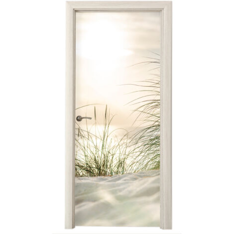 PEGATINA DE PUERTA Dunas en el Mar de Wadden Cuadros Decorativos