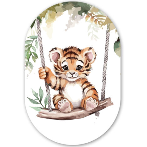 EL CUADRO Tigre - Animal - Niños - Selva Cuadros Decorativos 60x90
