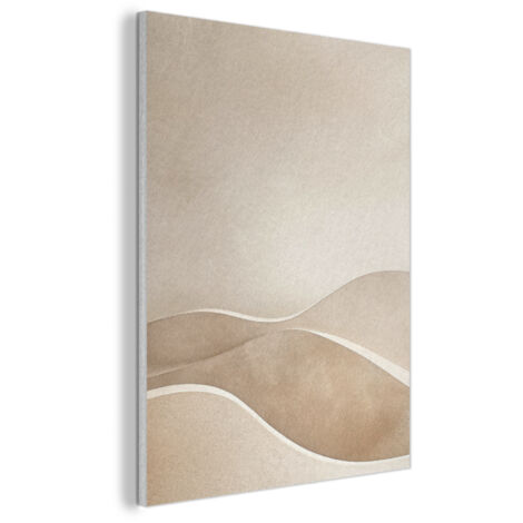 CUADRO ACÚSTICO Beige - Naturaleza - Abstracto - Moderno Decoración de Pared 60x80