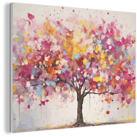 CUADRO ACÚSTICO Acuarela - Árbol - Arte - Abstracto Absorbe el sonido 100x70