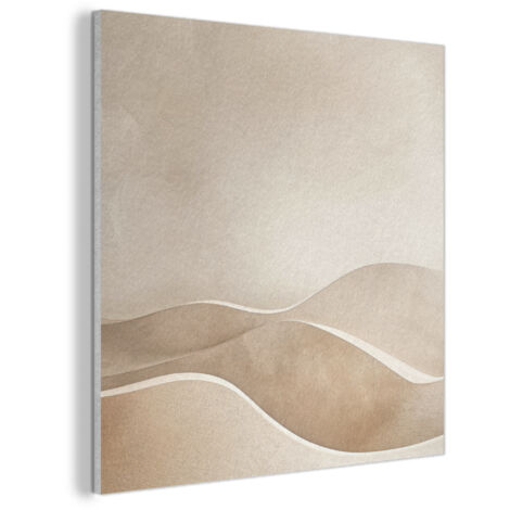 CUADRO ACÚSTICO Beige - Naturaleza - Abstracto - Moderno Cuadros Decoracion Salon Modernos 90x90