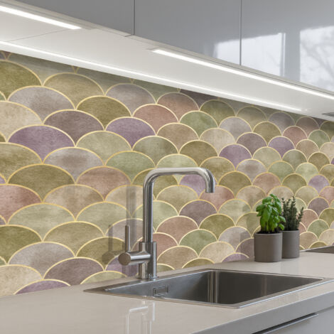 SALPICADEROS DE COCINA Suave - Dorado - Colorido 150x60
