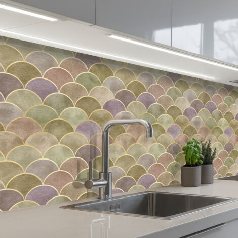 SALPICADEROS DE COCINA Suave - Dorado - Colorido 250x80