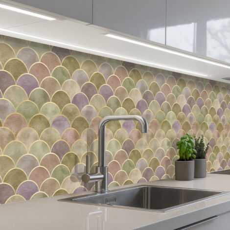 SALPICADEROS DE COCINA Suave - Dorado - Colorido 300x60