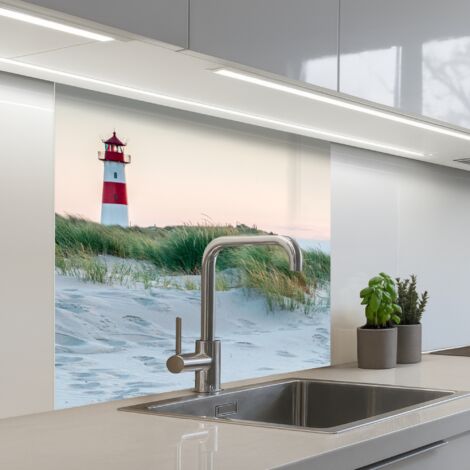 SALPICADEROS DE COCINA Faro - Naturaleza - Playa 80x80