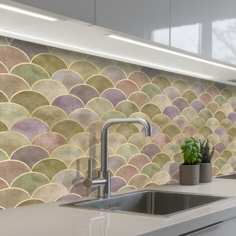 SALPICADEROS DE COCINA Suave - Dorado - Colorido 150x80