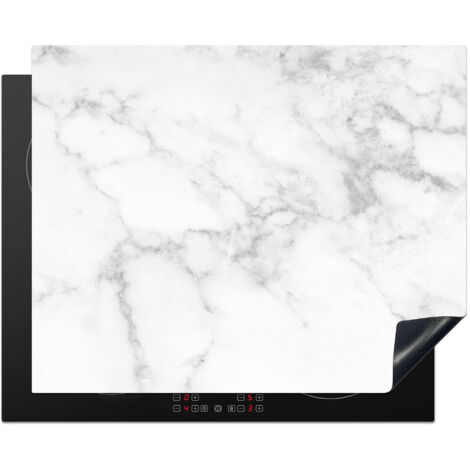 PROTECTOR DE PLACAS DE INDUCCIÓN Mármol - Gris - Blanco - Mármol texturado Tapa Para Induccion 65x52 cm