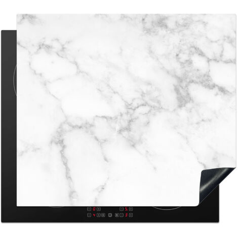 PROTECTOR DE PLACAS DE INDUCCIÓN Mármol - Gris - Blanco - Mármol texturado Cubre Encimera 58.3x51.3 cm