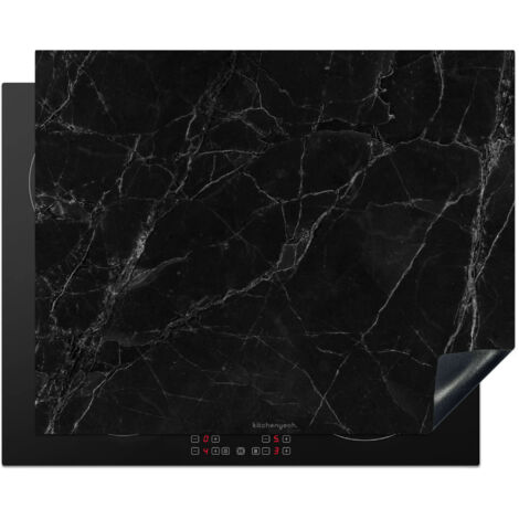 PROTECTOR DE PLACAS DE INDUCCIÓN Negro - Mármol Tapa Para Induccion 65x52 cm