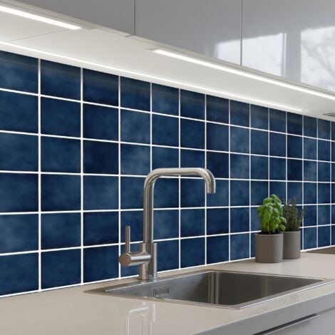 SALPICADEROS DE COCINA Azulejo - Moderno - Azul 250x80