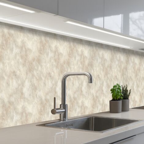 SALPICADEROS DE COCINA Beige - Estructura en relieve - Piedra natural 400x60