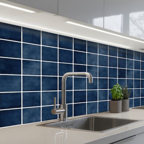 SALPICADEROS DE COCINA Azulejo - Moderno - Azul 150x80