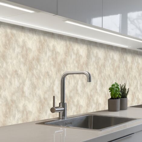 SALPICADEROS DE COCINA Beige - Estructura en relieve - Piedra natural 450x60