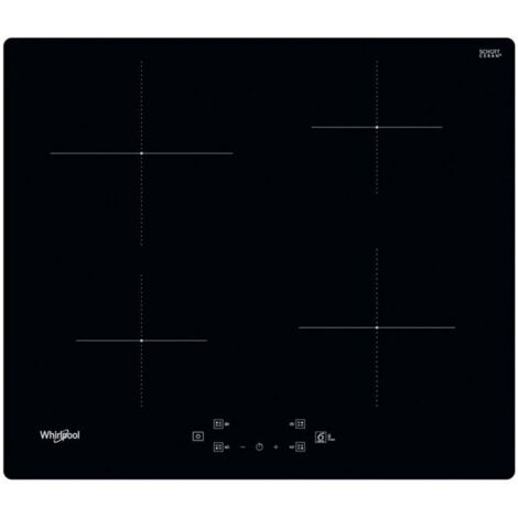 Whirlpool – Plaque induction 60 cm 4 foyers – Puissance 7200 W – Commandes tactiles – Technologie 6e Sens pour cuisson rapide - WSQ2160NE