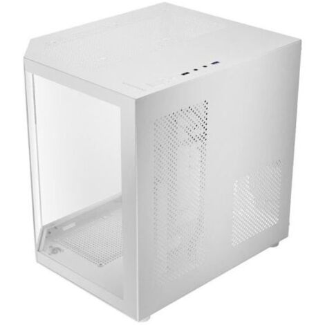 Mars Gaming MC-S1, Boîtier Gaming MicroATX Compact, Panneau Latéral Complet, Bande LED ARGB 12