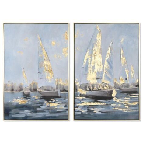 NUOBESTY Lot de 4 mini voiliers miniatures en bois pour décoration de plage nautique, mariage, maison
