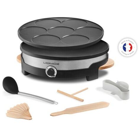 Lagrange Tradi Duo crêpière électrique gris noir 35 cm