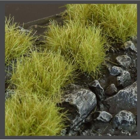 Gamers GG12-DG – Touffes D’Herbe Verte Sèche XL 12 Mm – 36 Pièces Pour Dioramas, Figurines Et Maquettes, Végétation Réaliste