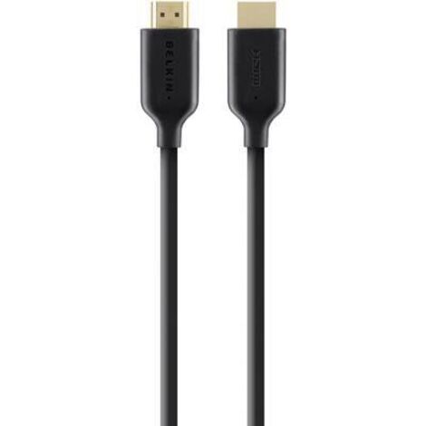 F3Y021BT2M Belkin Câble HDMI High Speed avec Ethernet - 2 mètres (F3Y021BT2M) - Câble HDMI Premium Plaqué Or avec Ethernet - 2 mètres (1/2)