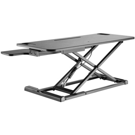 Bureau assis-debout - NewStar - Workstation - Couleur noire - Ergonomique - Flexible (1/5)