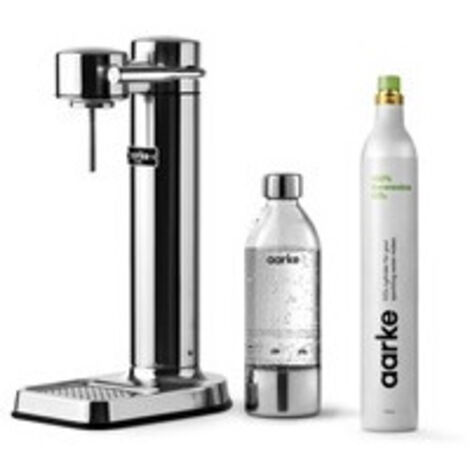 Machine à soda et eau gazeuse AARKE Pack Carbonator 3 Inox + CO2