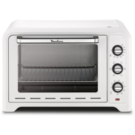 Moulinex – Mini four chaleur tournante 39 L – Puissance 2000 W – 6 modes de cuisson – Dimensions 56,4 x 40,4 x 36,4 cm – Thermostat jusqu'à 240°C - Ox484100