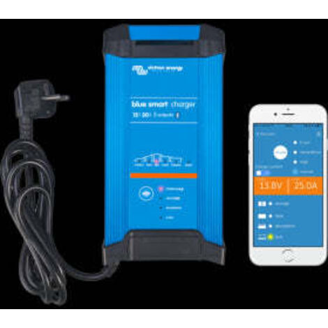 Victron – Chargeur de batterie 12V 20A – Technologie Bluetooth – Algorithme de charge adaptatif – Protection contre surcharge – BPC122042002