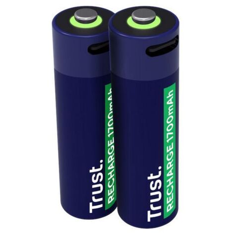 Piles AA USB-C TRUST 2 pièces. (1/3)