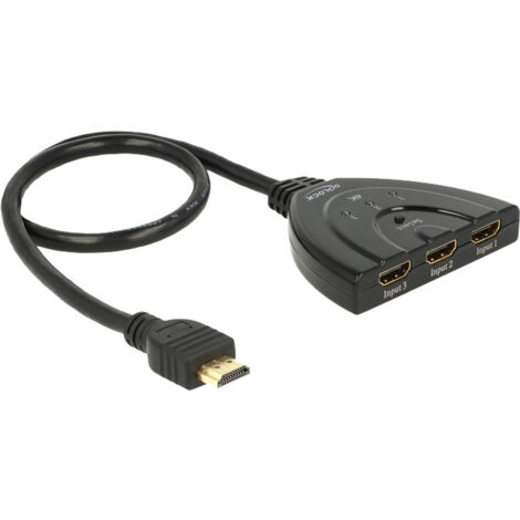 Switch HDMI 3 vers 1 - version 2.0 (4K 60Hz HDR) - 0,60 mètres (1/4)