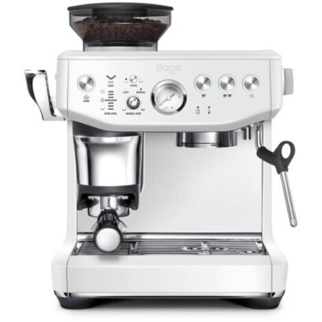 Machine à café - SAGE - Barista Express Impress - 15 bars - 1850 Watts - Blanc