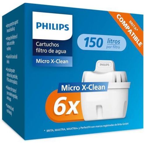 Philips Micro X-Clean Lot de 6 Cartouches Filtrantes Eau (1/3)