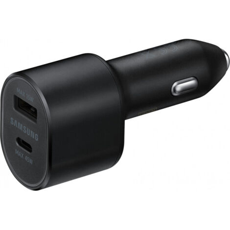 Chargeur voiture double - SAMSUNG - Samsung - Ultra-rapide 45W - Câble USB‑C/USB‑C 1,5m - Noir (1/2)