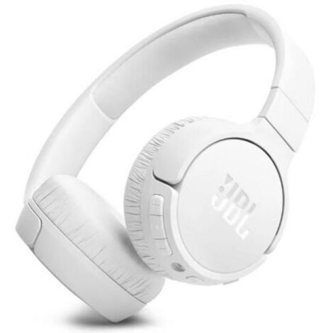 Casque supra-auriculaire sans fil JBL Tune 670NC - Réduction de bruit - Pure Bass - Bluetooth 5.3 - 70h d'autonomie - Blanc (1/5)