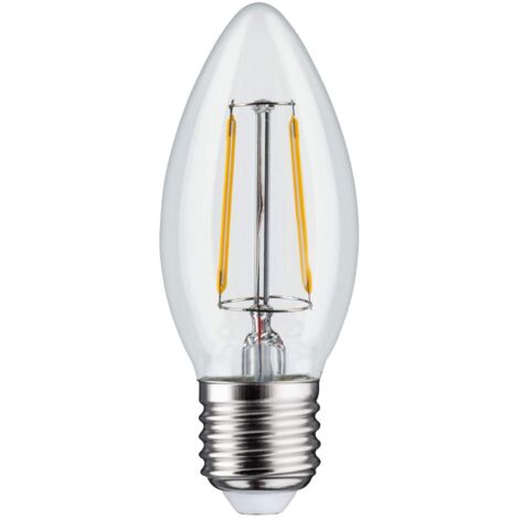 Ampoule Flamme rétro à filament LED E27 4W 400lm (Température Couleur 3000K) (1/3)