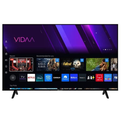 Continental Edison – TV LED UHD 55" (139 cm) – 3xHDMI – 2xUSB – Noir – Technologie de connectivité avancée – CELED55SV2UD25B6