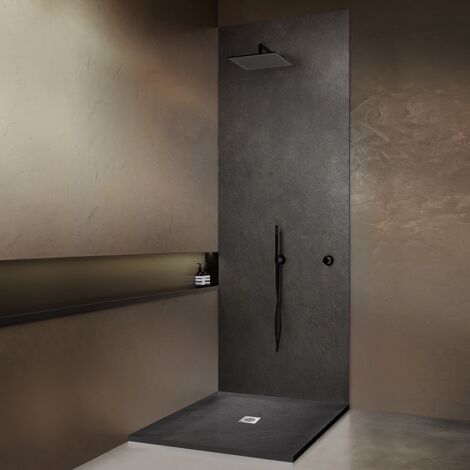 Receveur de douche pierre naturelle rocher de mer 90x90 cm (1/5)