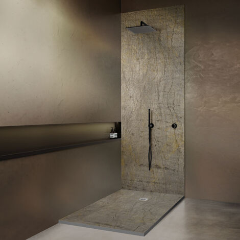 Receveur de douche pierre naturelle ardoise claire 140x90 cm (1/5)