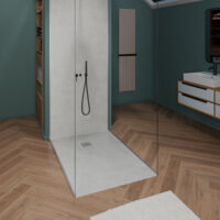 Onbath's receveur de douche à carreler 150x150 cm syphon 360 recoupable