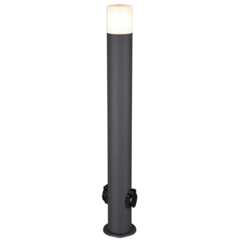 Trio Leuchten Bollard Hoosic blanco y antracita 80 cm (1/5)