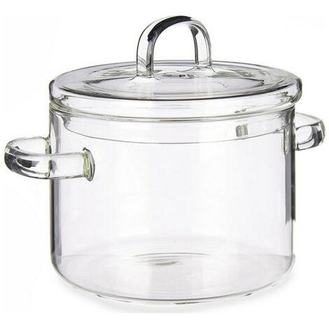 Olla con Tapa Transparente Vidrio de Borosilicato (13,5 x 13,8 x 19 cm) 8430852500908 S3610114 Vivalto