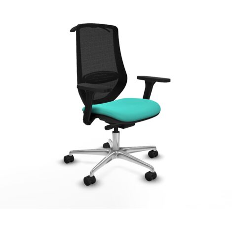 Piqueras y Crespo Silla Mardos turquesa cómoda para oficina (1/3)