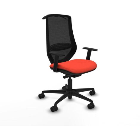 Piqueras y Crespo Mardos silla ergonómica tela naranja (1/3)
