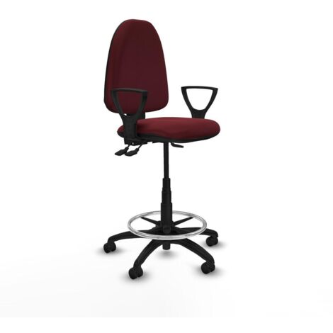 Piqueras y Crespo BFN01RP Silla Oficina Granate Alta (1/3)
