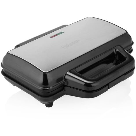 Máquina para hacer gofres WF-1171 1000 W negro y plateado Tristar