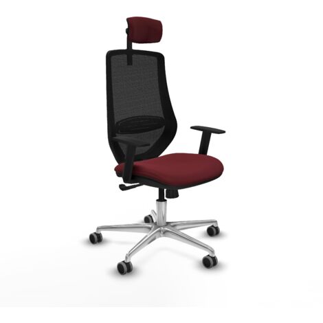 Piqueras y Crespo Mardos Silla de oficina granate ergonómica (1/3)