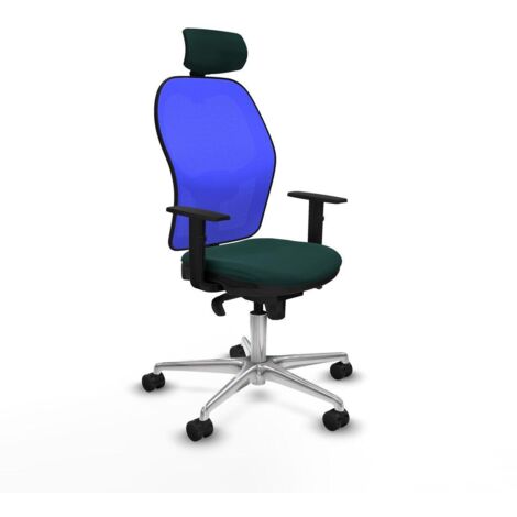 Piqueras y Crespo Silla de oficina ergonómica verde botella (1/3)