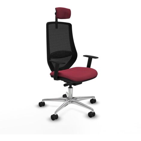 Piqueras y Crespo Silla Mardos granate cómoda para oficina (1/3)