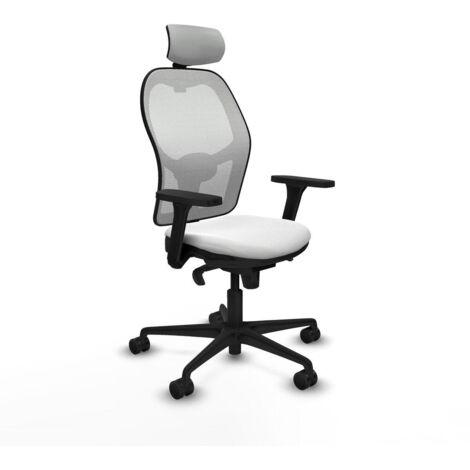 Piqueras et Crespo 3D036N2 Silla de oficina ergonómica blanca (1/3)